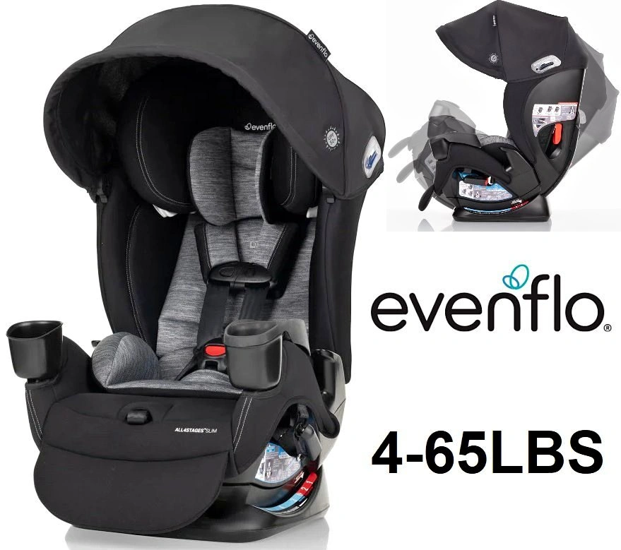 Evenflo All4Stages Slim Convertible Car Seat w/ Canopy