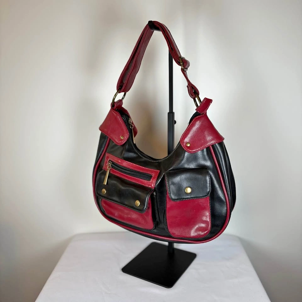Nikki Red&Black Shoulder Bag
