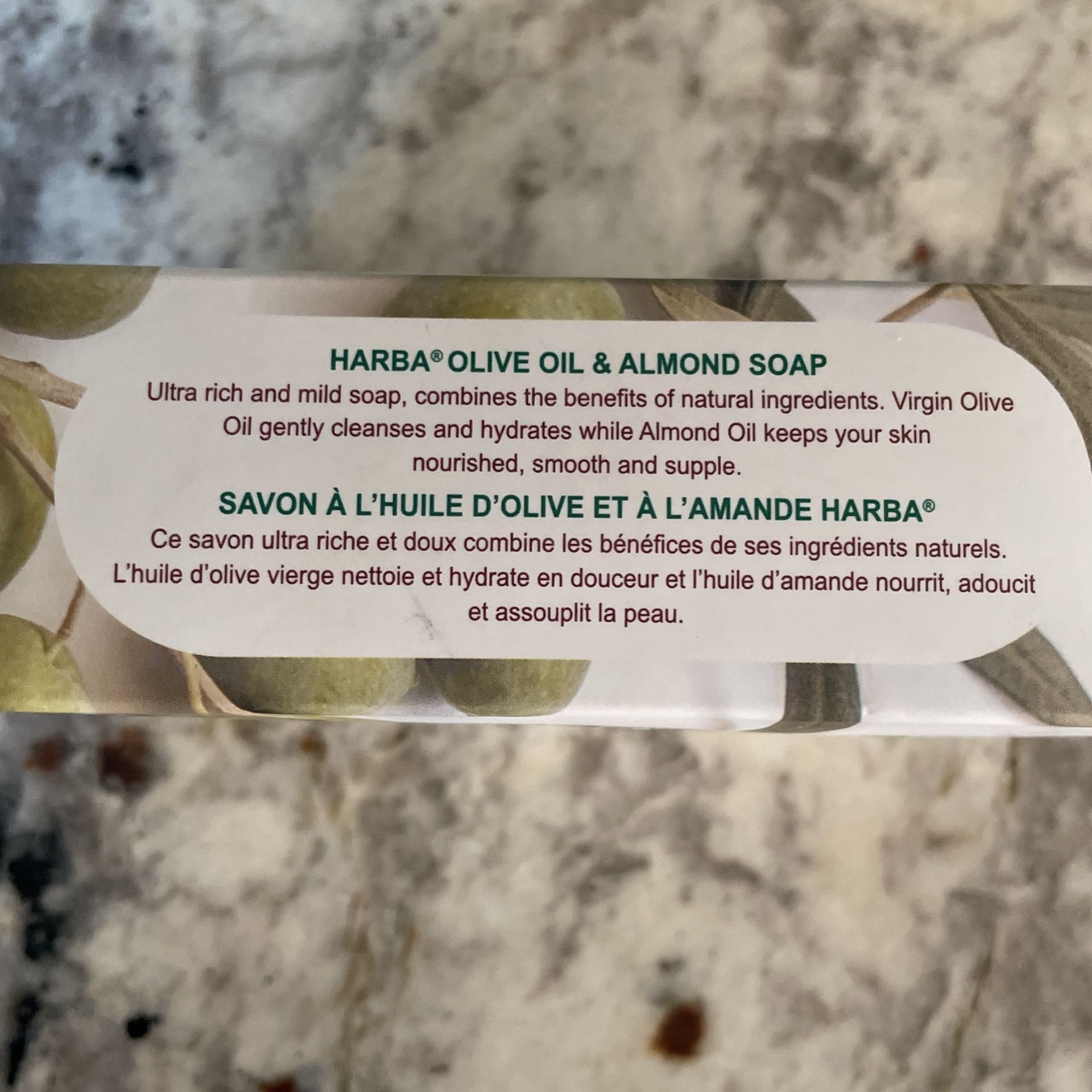 Harba Olive Oil & Almond Oil Bar Soap - photo 3