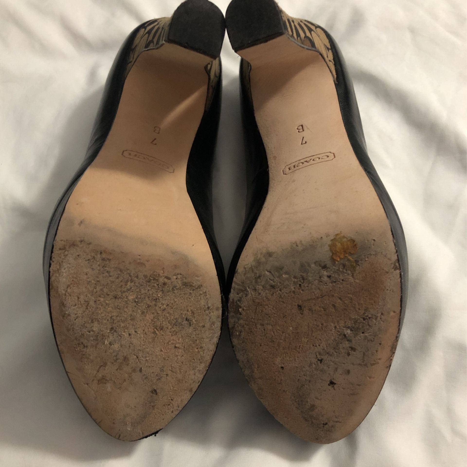 Coach Black Leather Heel - photo 4