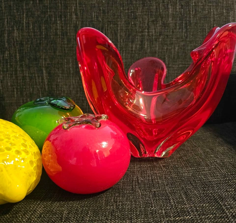 Stunning Mid-Century Modern Art Glass Centerpiece Bowl - Amberin - photo 2