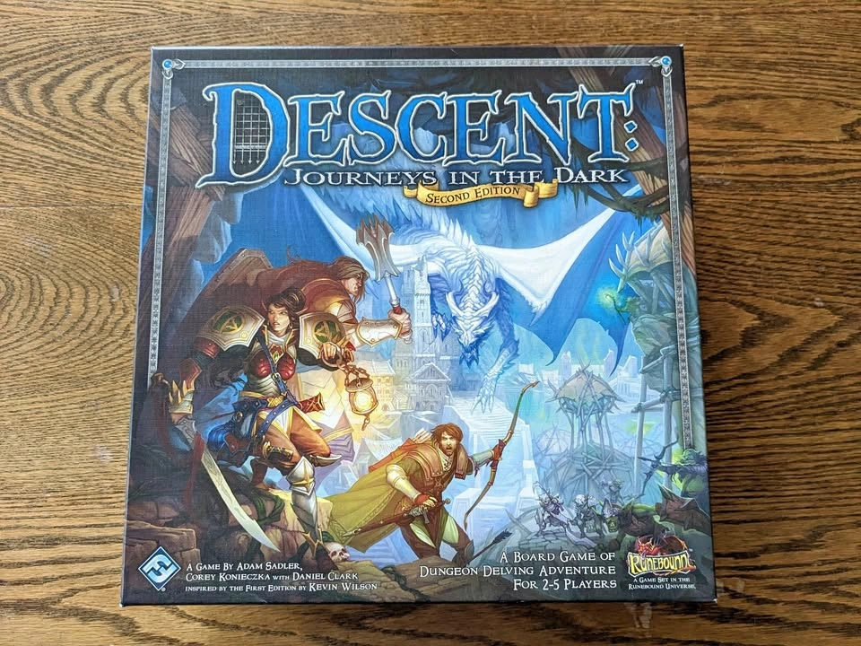 Descent 2nd Edition Board Game - Like New