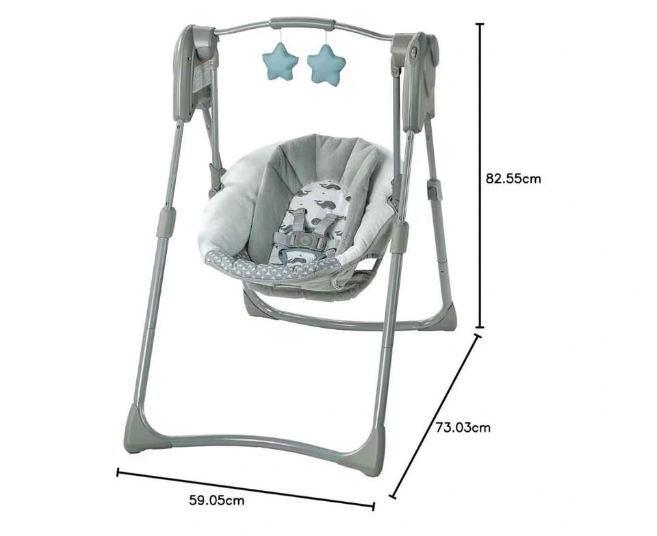 GRACO SLIM SPACES COMPACT SWING - HUMPHRY FASHION - GREY - photo 2