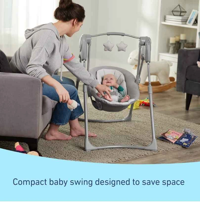 GRACO SLIM SPACES COMPACT SWING - HUMPHRY FASHION - GREY - photo 4