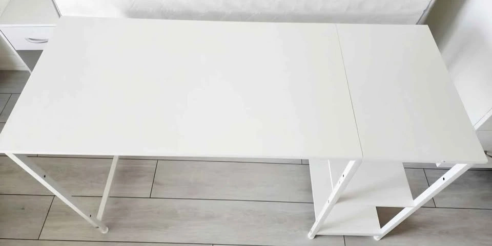 White Computer Desk with Side Shelves! NEW - photo 2