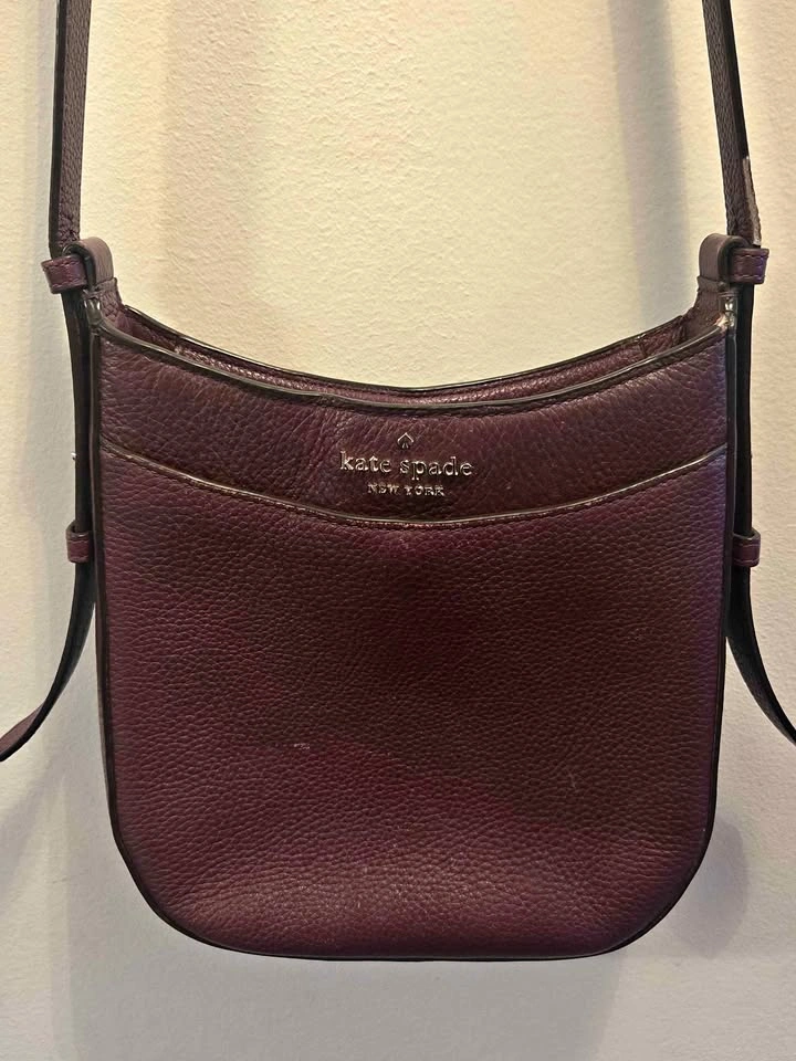 Kate Spade Cross Body Bag Burgundy