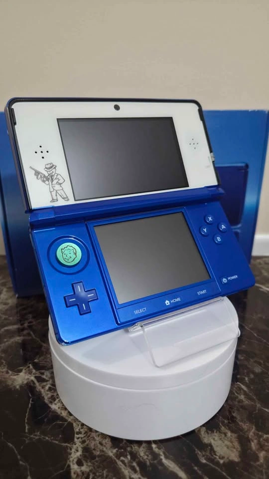 Modded Cobalt Blue 3DS | Fallout Engraved | 32GB | Box