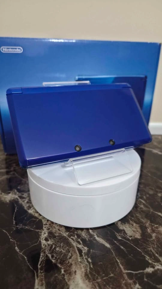 Modded Cobalt Blue 3DS | Fallout Engraved | 32GB | Box - photo 3