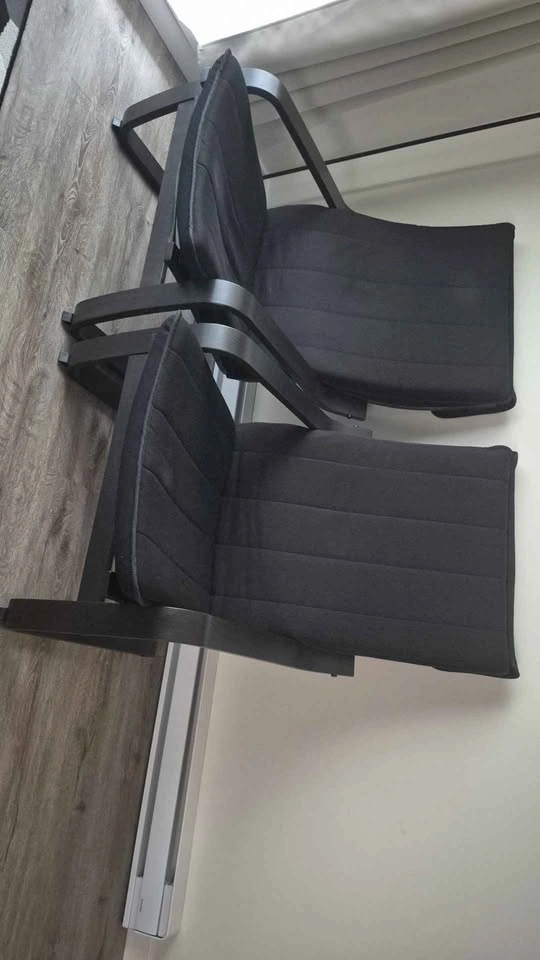 2 Black IKEA armchairs - photo 2