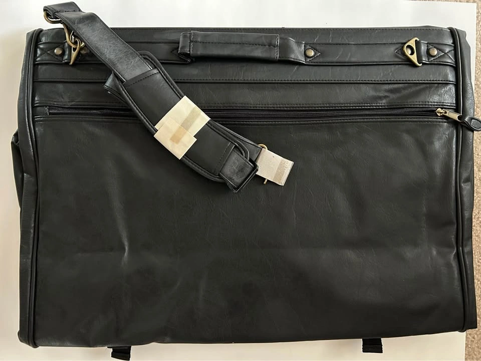 Brand New w/tag Faux Leather Executive Folding Travel Bag w/logo - photo 2