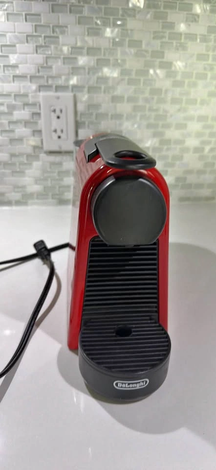 Red Nespresso DeLonghi Coffee Machine