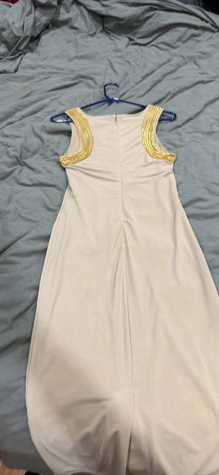 Bebe Beige Gold Chain Dress S/P - photo 2