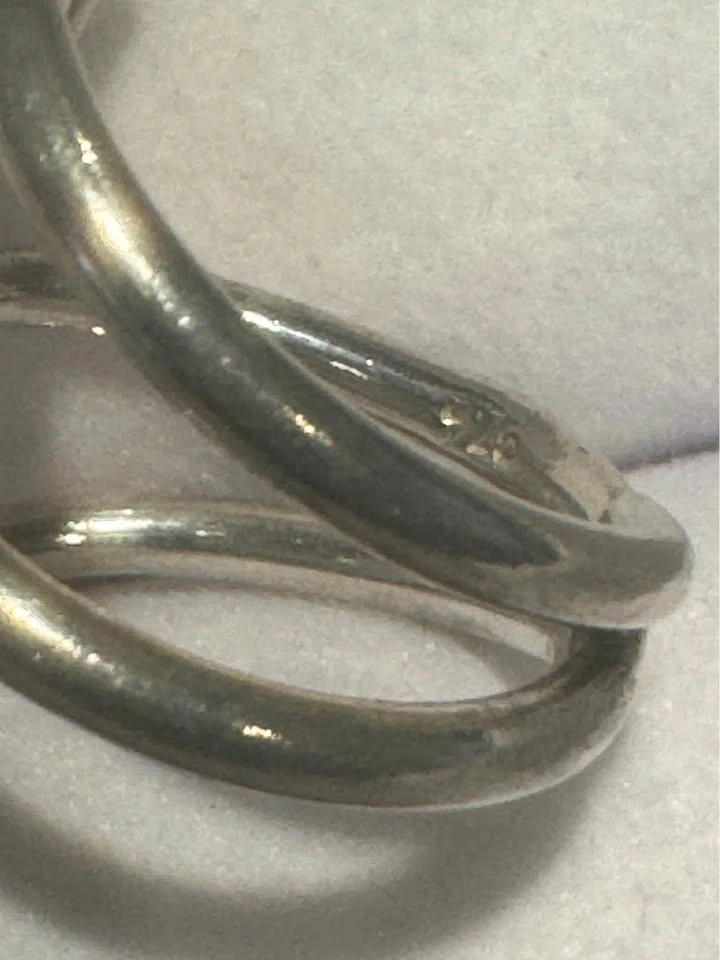 925 Sterling Silver Turquoise Spiral Ring - photo 3