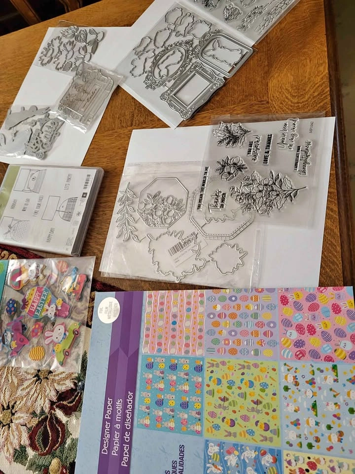 Easter Crafting Bundle! Metal Dies, Stampin' Up! Clear Stamps, E