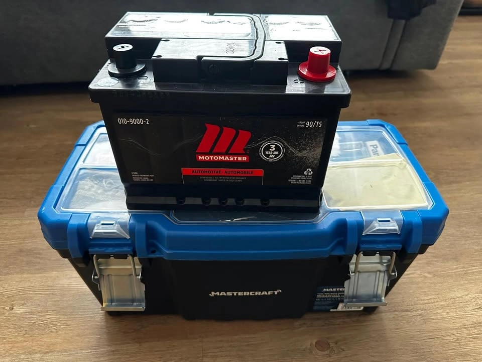 Car Battery + Tool Box with Tools | Automotive Tool Kit | Emerge - photo 2