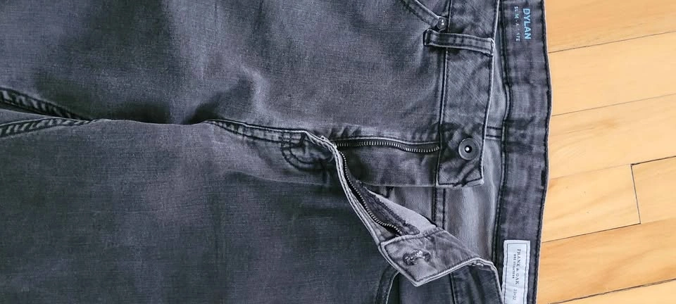 Frank & Oak Dylan Slim Straight Black Jeans 33x32 - photo 2