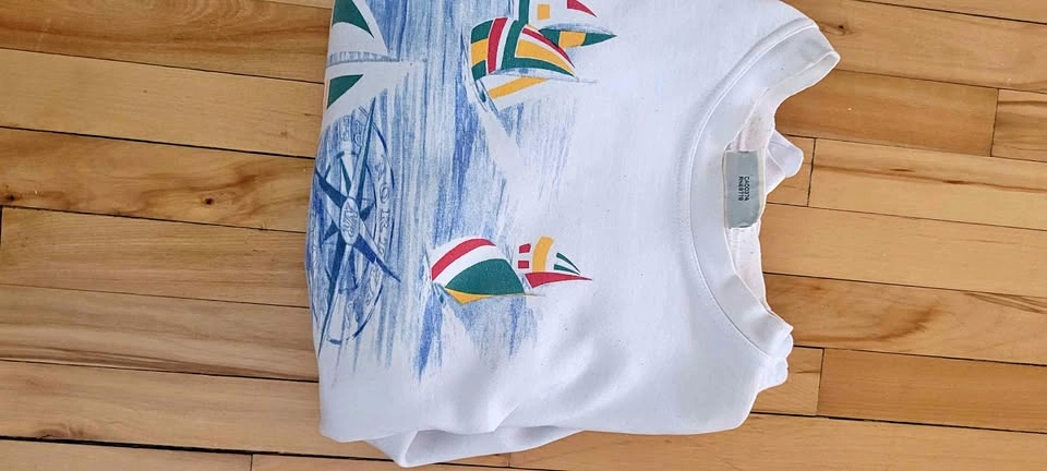 Northern Reflections White Sailing Sweatshirt
