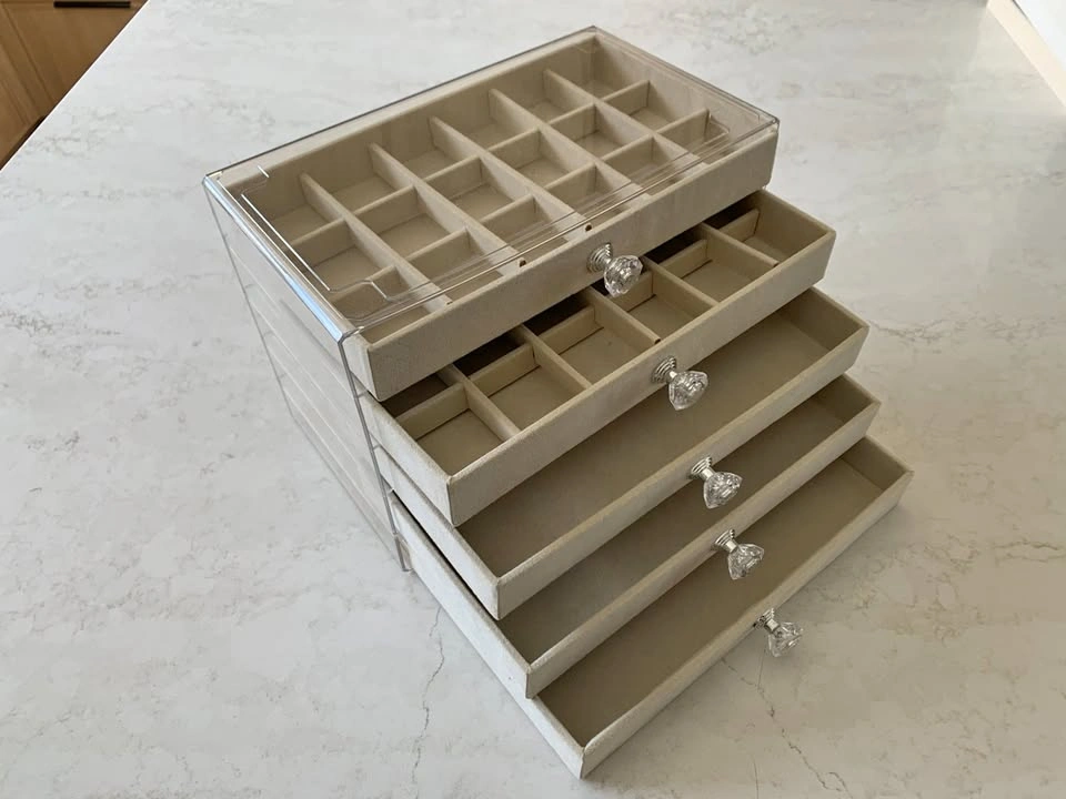 5-Tier Transparent Drawer Organizer for Jewelry/Home Accessories - photo 2