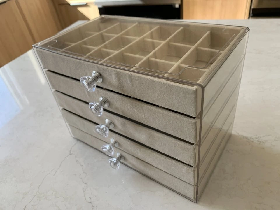 5-Tier Transparent Drawer Organizer for Jewelry/Home Accessories - photo 3