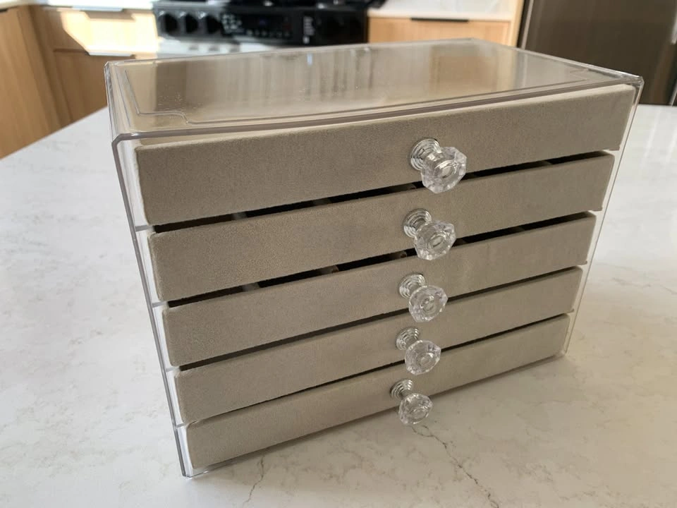 5-Tier Transparent Drawer Organizer for Jewelry/Home Accessories - photo 4