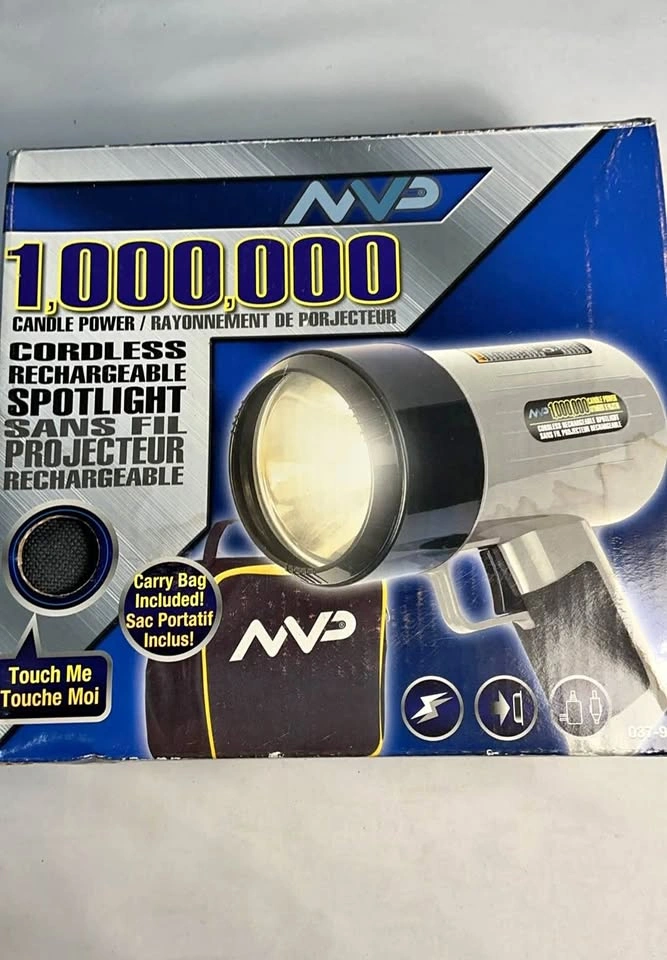 Cordless Spotlight 1,000,000 Candle Power