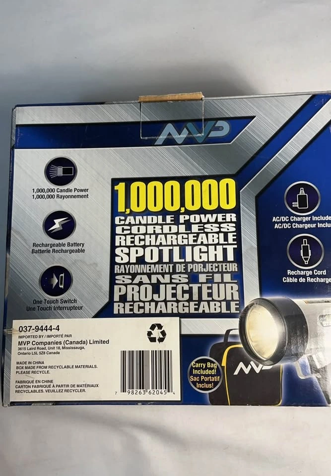 Cordless Spotlight 1,000,000 Candle Power - photo 5