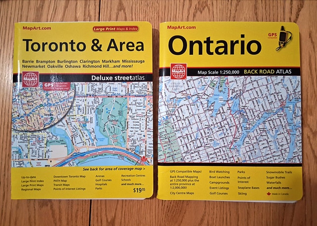 Map Books for Toronto & Ontario Driving Directions