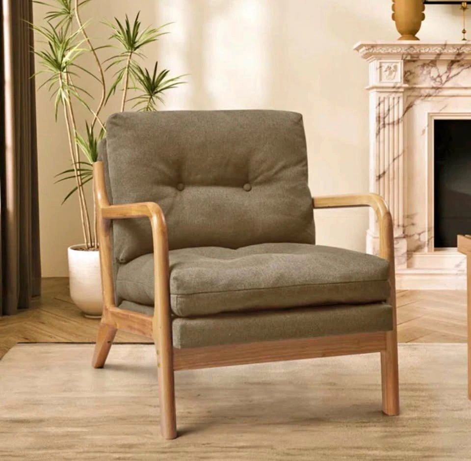 Comfort Wooden Accent Chair