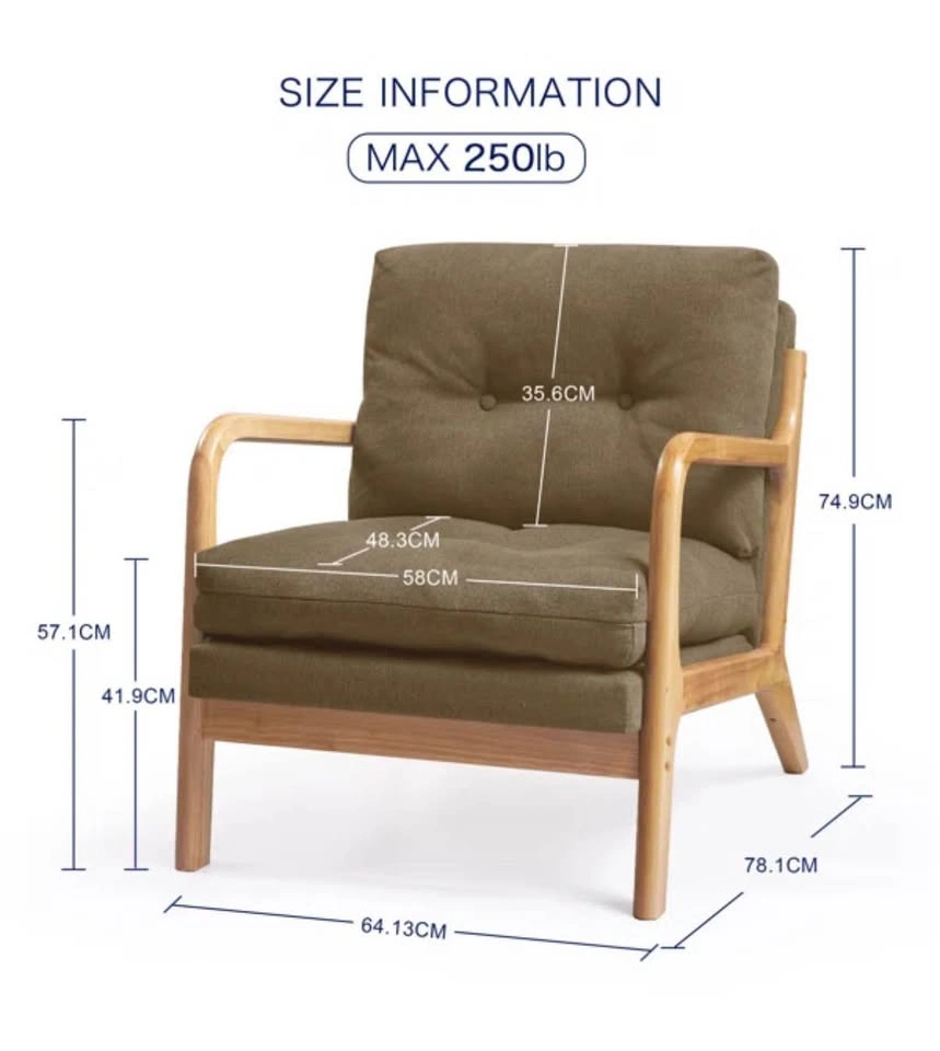 Comfort Wooden Accent Chair - photo 2