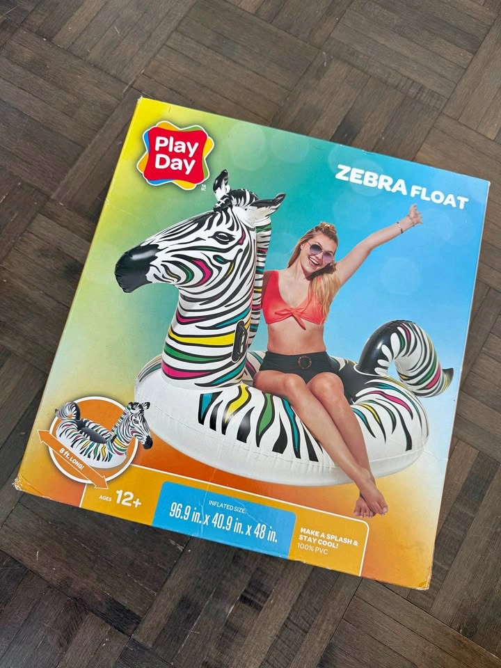 BNIB 96” Zebra Floatie