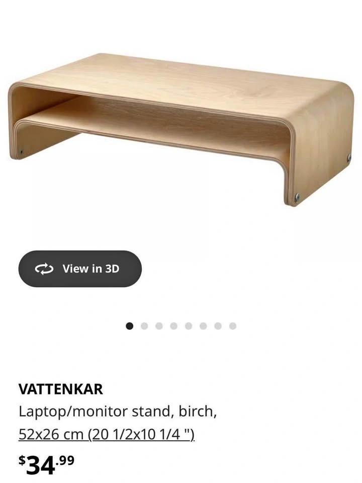 IKEA VATTENKAR MONITOR STAND - photo 3