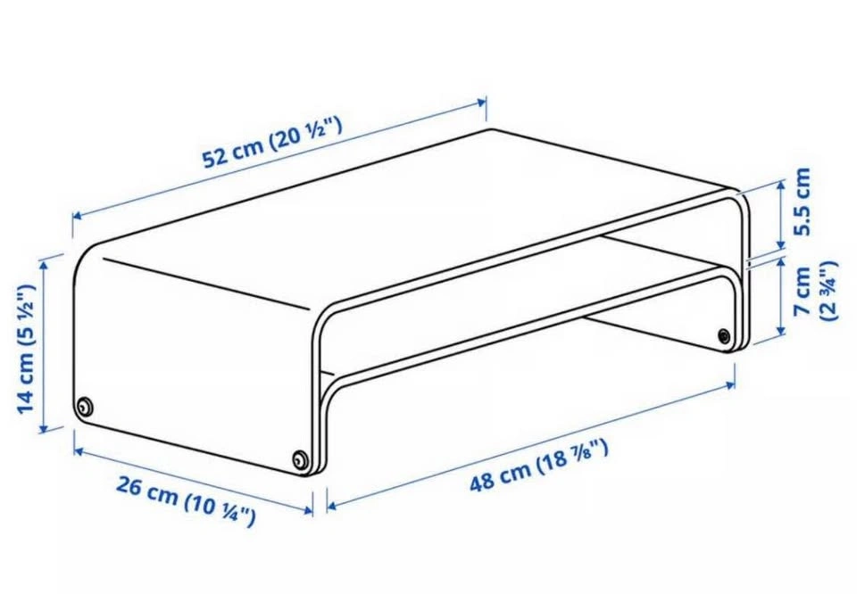 IKEA VATTENKAR MONITOR STAND - photo 4