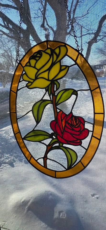 Stained Glass Roses