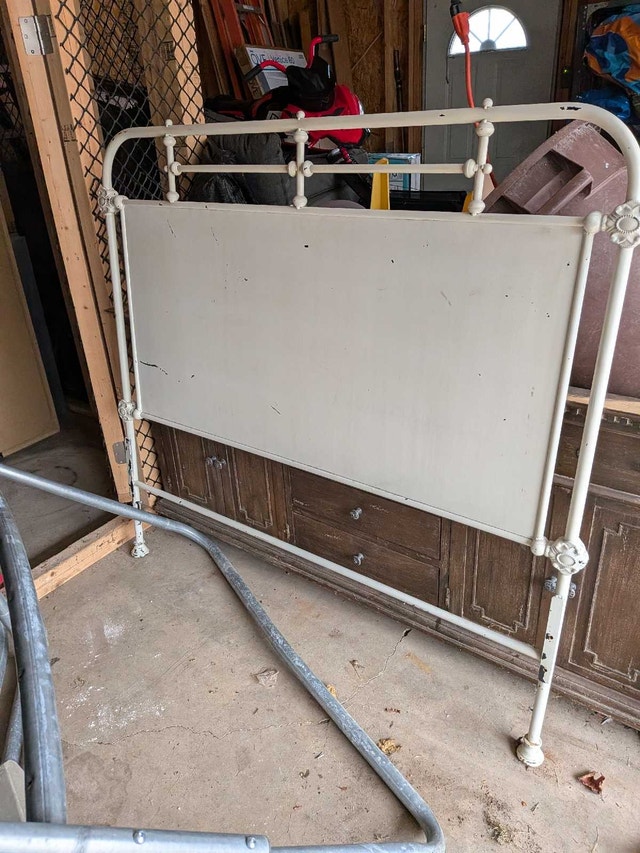 Restoration Hardware Iron Double Headboard