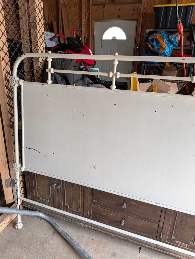 Restoration Hardware Iron Double Headboard - photo 2