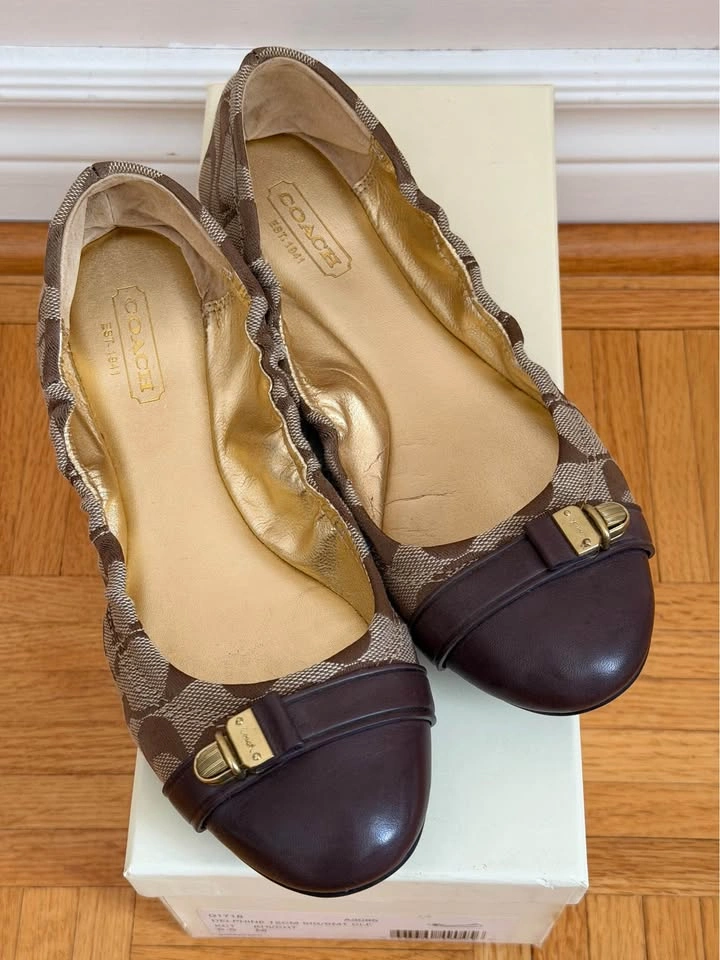 COACH Flat ballet shoes size 5.5 - photo 3