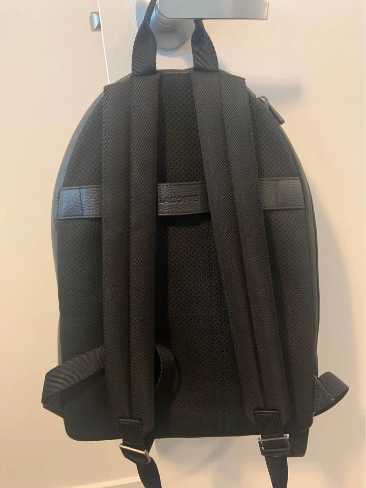 Lacoste Soft Matte Leather Flat Backpack - photo 3