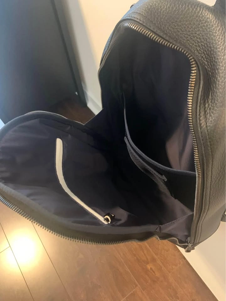 Lacoste Soft Matte Leather Flat Backpack - photo 5