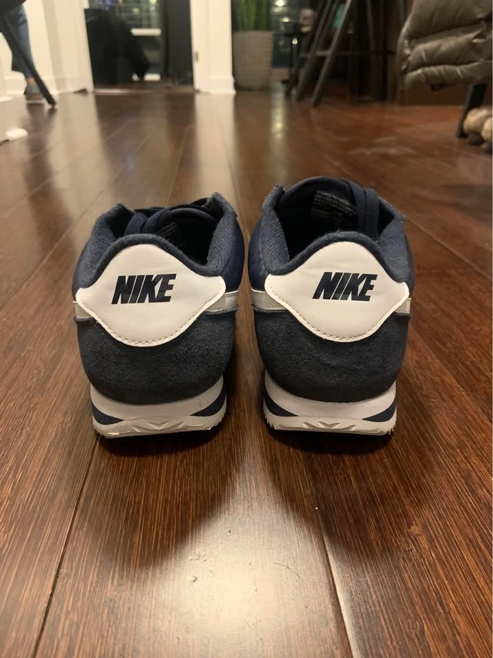 Nike Cortez Basic Nylon Obsidian White-Metallic Silver size 10 - photo 3
