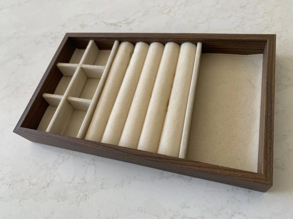 Walnut Jewelry Box with Divider Tray - photo 4