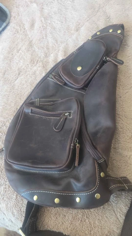 Men's Leather Crossover Bag