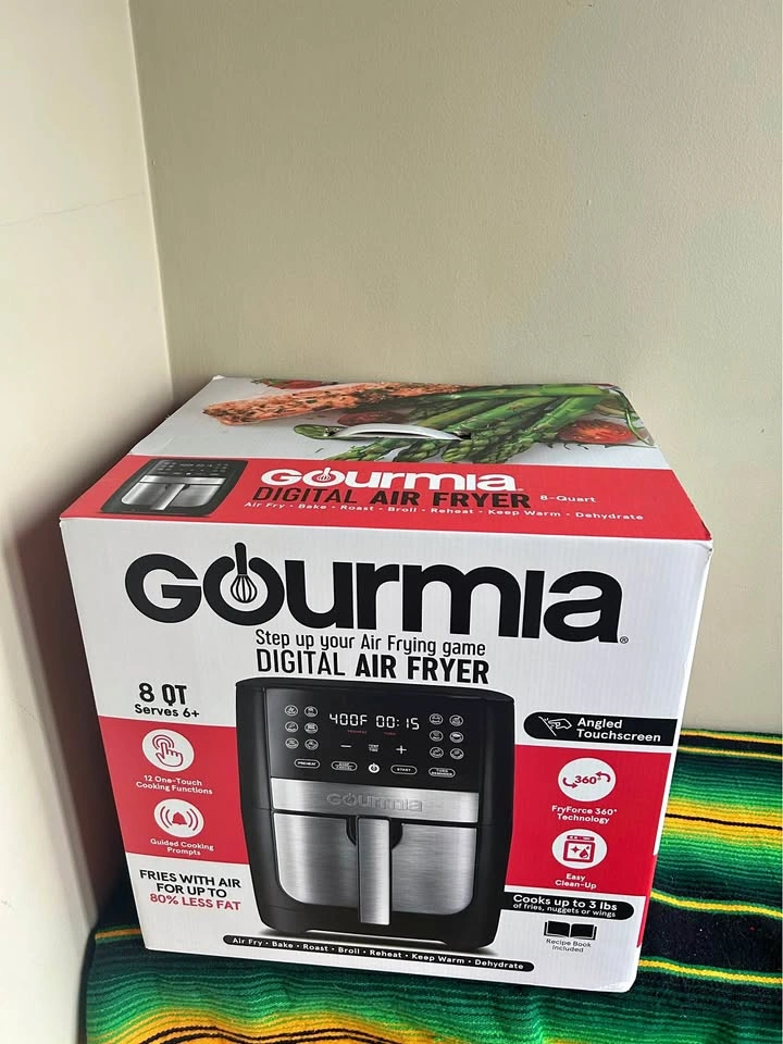 Brand New Gourmia 8-Quart Digital Air Fryer