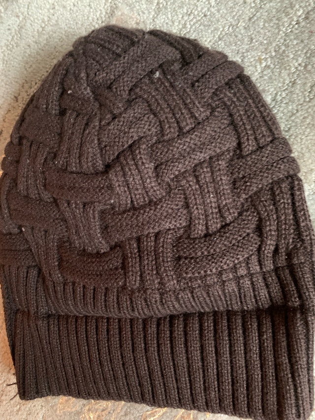 Brown Knit Winter Hat - One Size Fits All - photo 3
