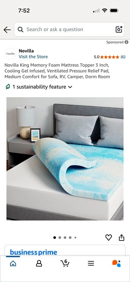 2” King Size Mattress Topper