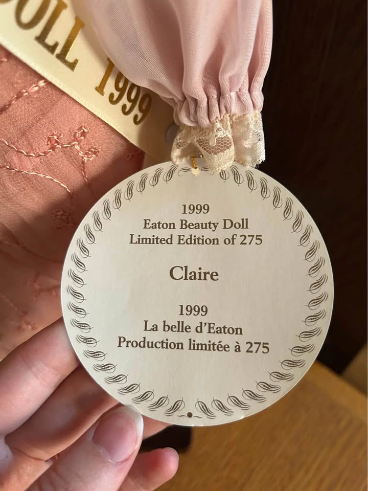1999 Eaton’s Beauty Doll “Claire” - photo 2