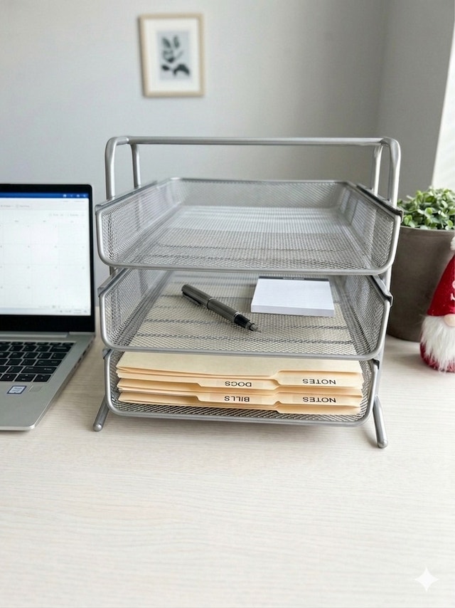 Silver Desk Organizer - photo 2