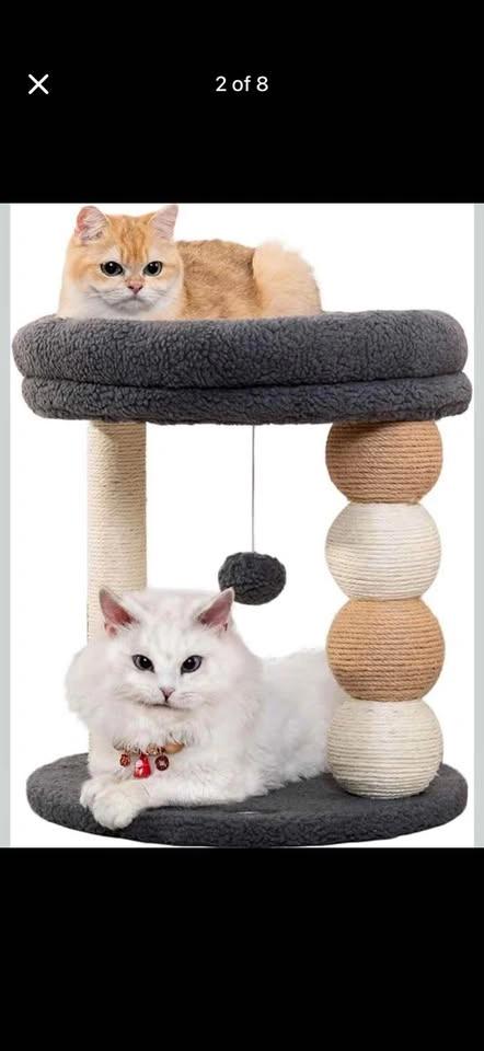 New Dark Grey Small Cat Tree
