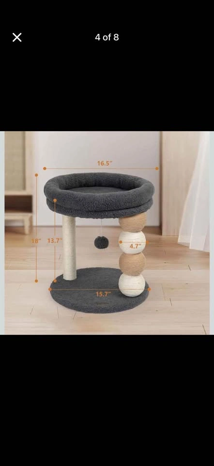 New Dark Grey Small Cat Tree - photo 2