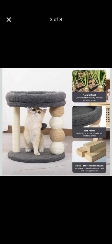 New Dark Grey Small Cat Tree - photo 3