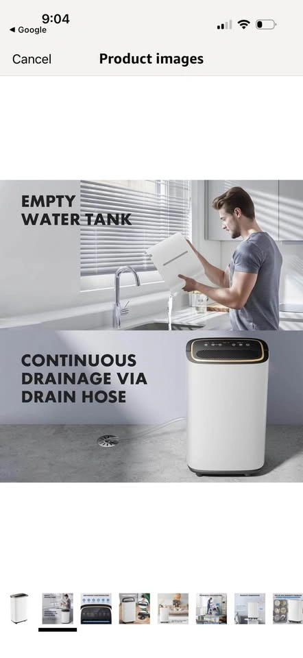 New 2100 sq ft Portable Dehumidifier - photo 3